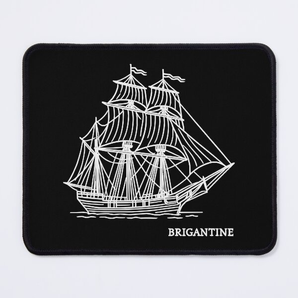 Item preview, Majestic Brigantine Old Vessel Nautical Retro 1 Shapes Mania designed and sold by Shapes-Mania.