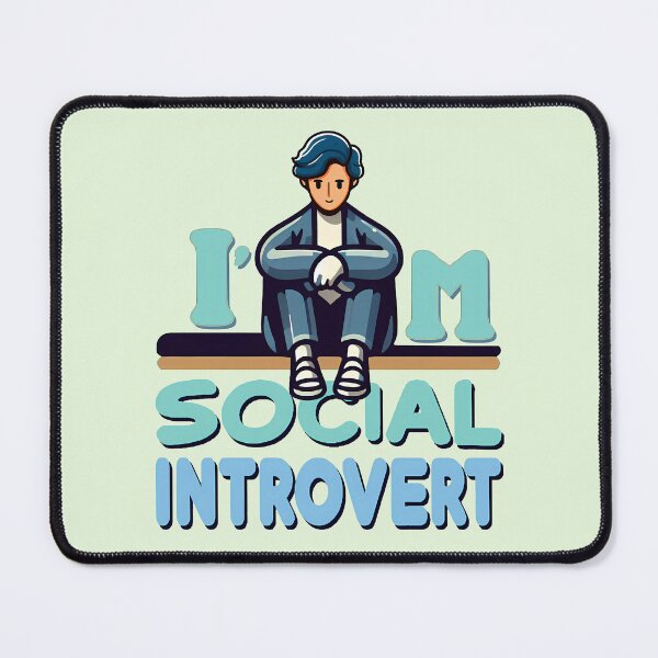 Item preview, I'm Social Introvert, typography designed and sold by maxmaj.