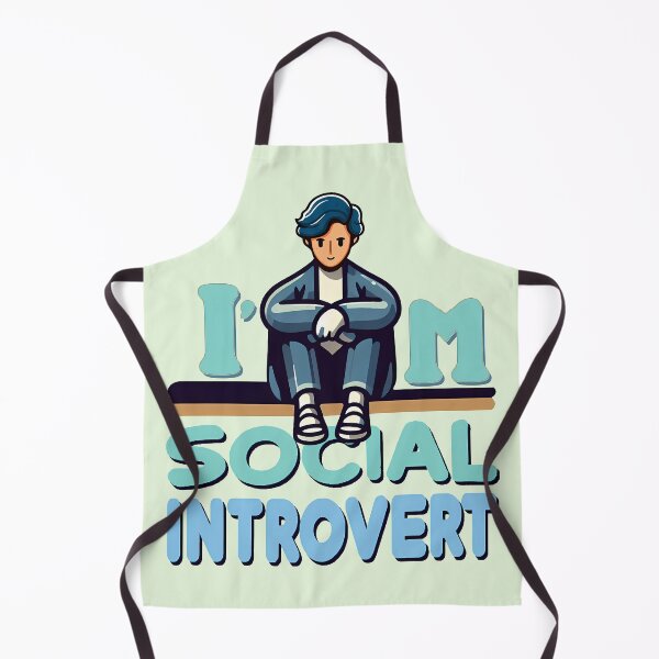 Item preview, I'm Social Introvert, typography designed and sold by maxmaj.