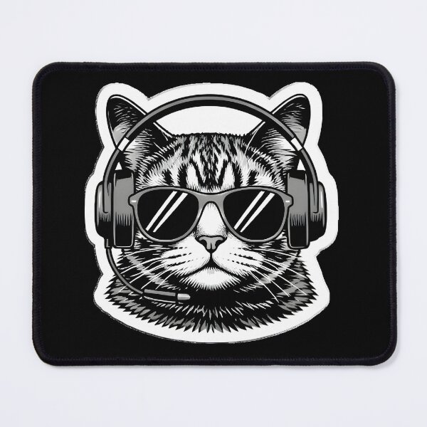 Item preview, Epic DJ Cat designed and sold by Melody-Merch.