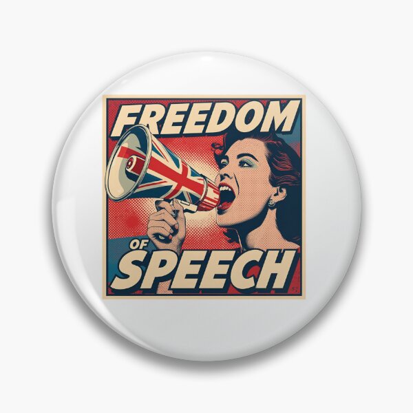 Item preview, Freedom of Speech – British Pop Art Poster designed and sold by Boski22.