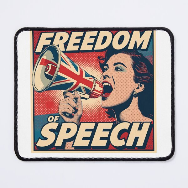 Item preview, Freedom of Speech – British Pop Art Poster designed and sold by Boski22.