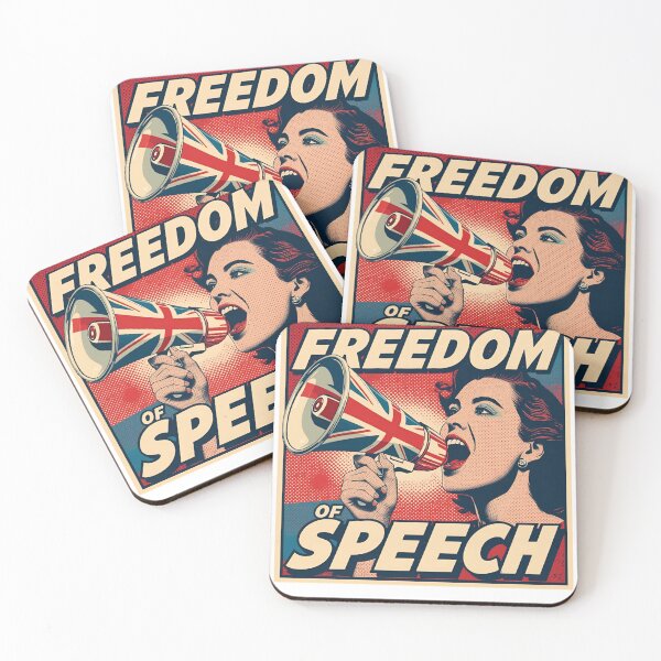 Item preview, Freedom of Speech – British Pop Art Poster designed and sold by Boski22.