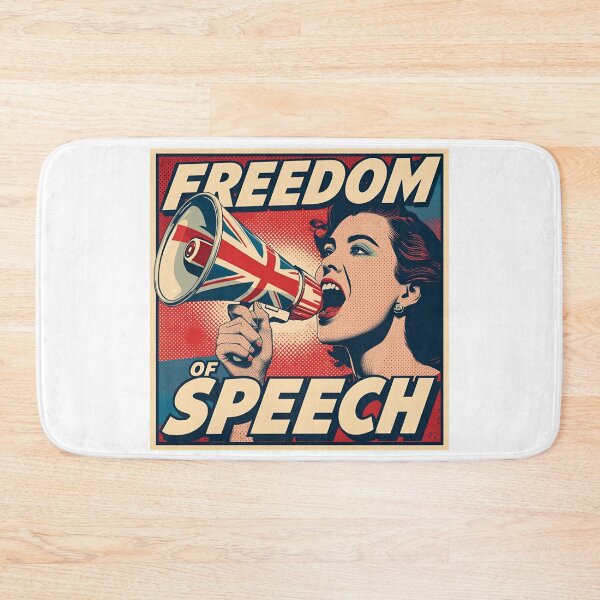 Item preview, Freedom of Speech – British Pop Art Poster designed and sold by Boski22.