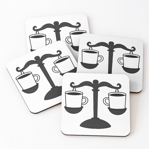 Item preview, Law & Coffee Scales – Justice Balance with Coffee Cups | Legal Humor Design  designed and sold by MagicMe-JD.