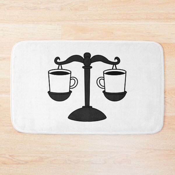 Item preview, Law & Coffee Scales – Justice Balance with Coffee Cups | Legal Humor Design  designed and sold by MagicMe-JD.
