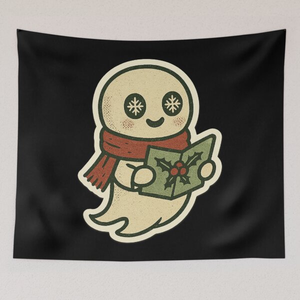 Item preview, Retro Christmas Horror Characters – Ghost Caroler – Vintage • Spooky Cute designed and sold by JacobKAurumhead.