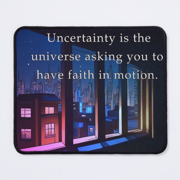 Item preview, Uncertainty is the universe asking you to have faith in motion. designed and sold by vagar.