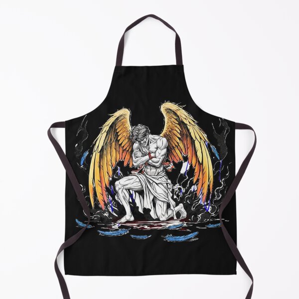 Item preview, “Fallen Grace: Wounded Angel in Celestial Flames” designed and sold by Vibepop.store.