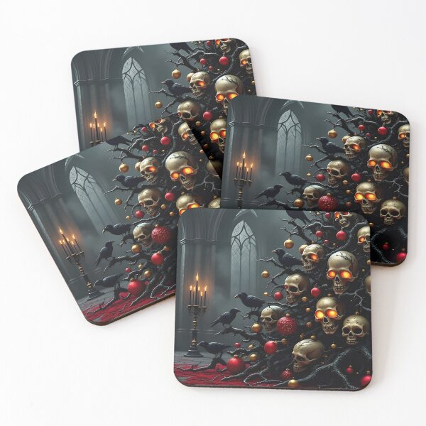 Item preview, Eerie Christmas Skulls designed and sold by svace.