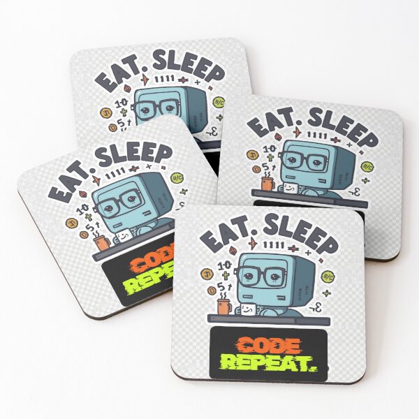 Item preview, Eat. Sleep. Code. Repeat. designed and sold by Ahmedranjha.