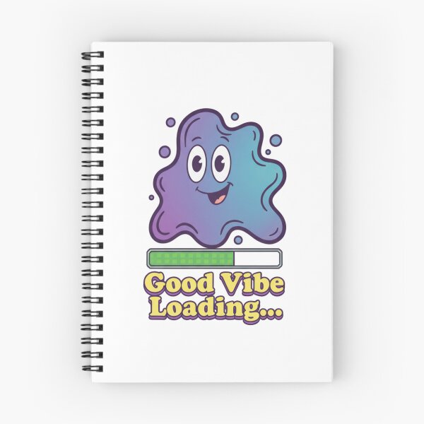 Aperçu de l'œuvre Good Vibe Loading Positive Blob Art | Cute Mental Health Check Design créée et vendue par kinany00.