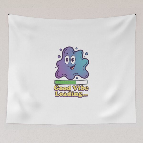 Item preview, Good Vibe Loading Positive Blob Art | Cute Mental Health Check Design designed and sold by kinany00.