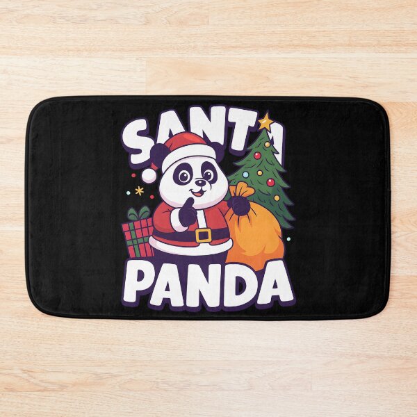 Item preview, Cute Santa Panda with Christmas Tree Funny Holiday Gift Design for Kids and Adults designed and sold by DrawHandArt.