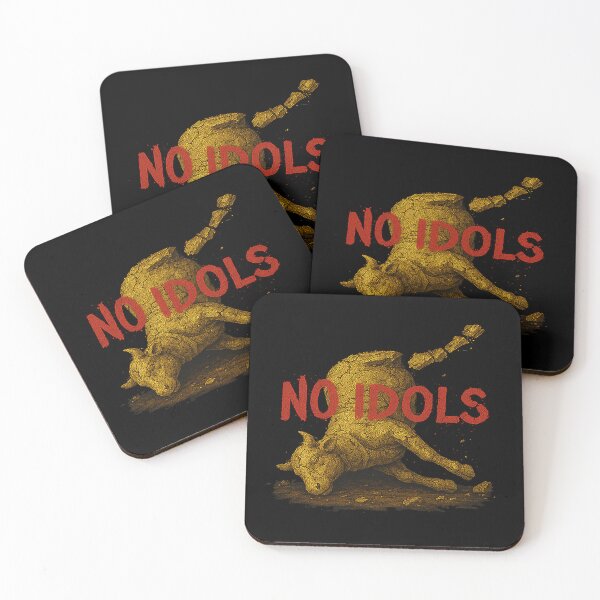 Item preview, Edgy Christian Art – 'NO IDOLS' Design Inspired by Exodus 32:1-35 designed and sold by U.DOG.