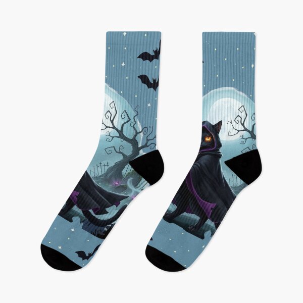 Item preview, Midnight Meow: Elegant Spooky Cat Halloween Tee | Black Cat Moonlight Costume Shirt for Cat Lovers & Halloween Fans designed and sold by VibeCraftique.