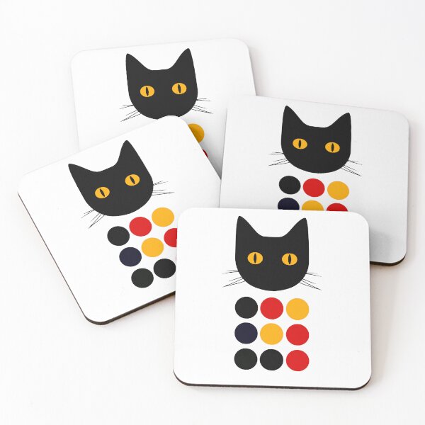 Item preview, Cat with Colorful Dots designed and sold by Liededrom..