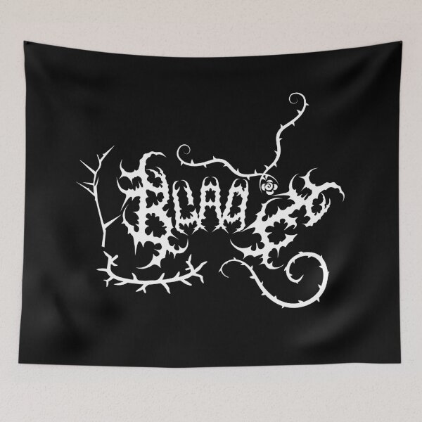 Item preview, BladE – Thorned Letters Dark Metal Design - Street Gym Aesthetics - White Logo designed and sold by Gary-Shop.