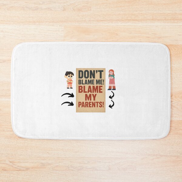 Item preview, Two brats say "Blame our parents!" designed and sold by me-me-me74.