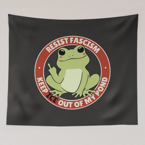 Item preview, Resist Fascism - Keep ICE out of my pond designed and sold by DesignCollectiv.