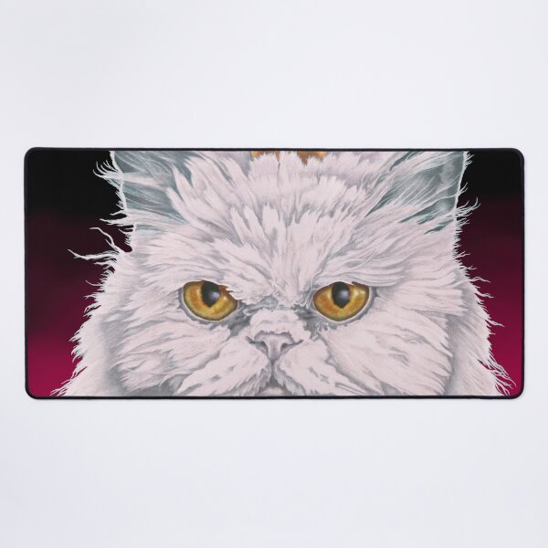 Item preview, Bella — The White Persian Cat with Crown | Premium Cat Art Print by KJA Artists designed and sold by Global-Artists.