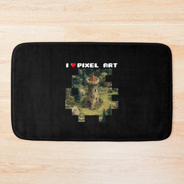 Item preview, I Love Pixel Art Tower designed and sold by NerdLabDesign.