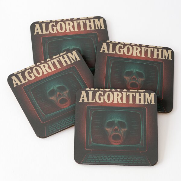 Item preview, The Haunted Algorithm – Retro Horror Tech Poster designed and sold by ShivaniiD.