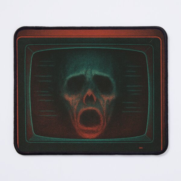 Item preview, The Haunted Algorithm – Retro Horror Tech Poster designed and sold by ShivaniiD.
