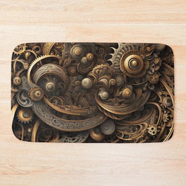 Item preview, Fractal Waves of Thought – Abstract Vector Dreamscape designed and sold by PawPrintedArt.