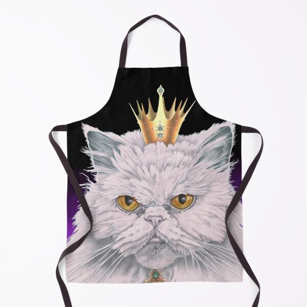 Item preview, Bella — The White Persian Cat with Crown | Premium Cat Art Print by KJA Artists designed and sold by Global-Artists.