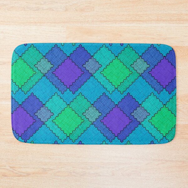 Item preview, Textured patches multicolored strokes  green  blue  purple shapes designed and sold by fuzzyfox.