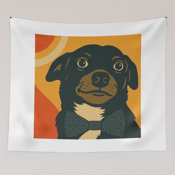 Item preview, Hipster Pup Art designed and sold by threeABinks.