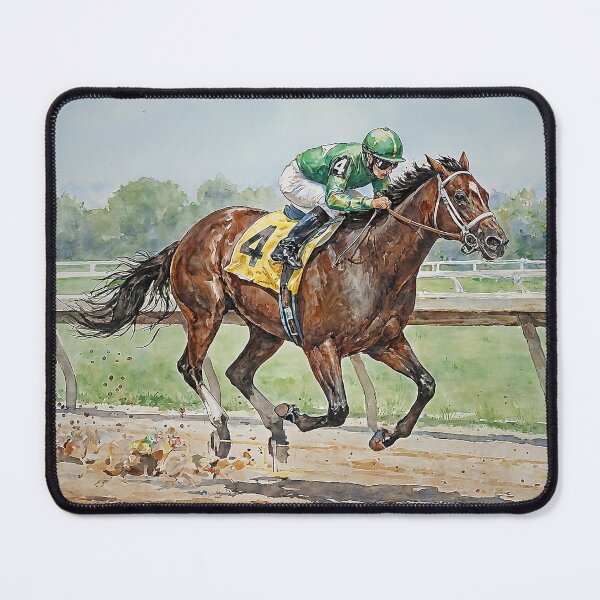Item preview, Horse Racing In Watercolors designed and sold by Oldetimemercan.
