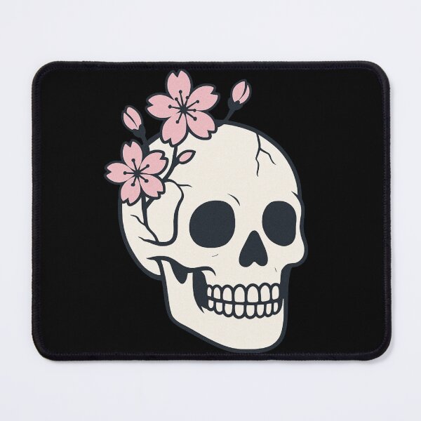 Item preview, Skull with Cherry Blossoms designed and sold by CraftedHome.