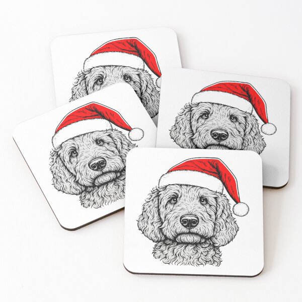 Item preview, Santa Goldendoodle designed and sold by SnorkleSupply.