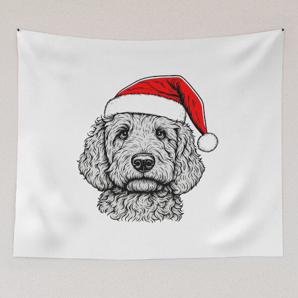Item preview, Santa Goldendoodle designed and sold by SnorkleSupply.