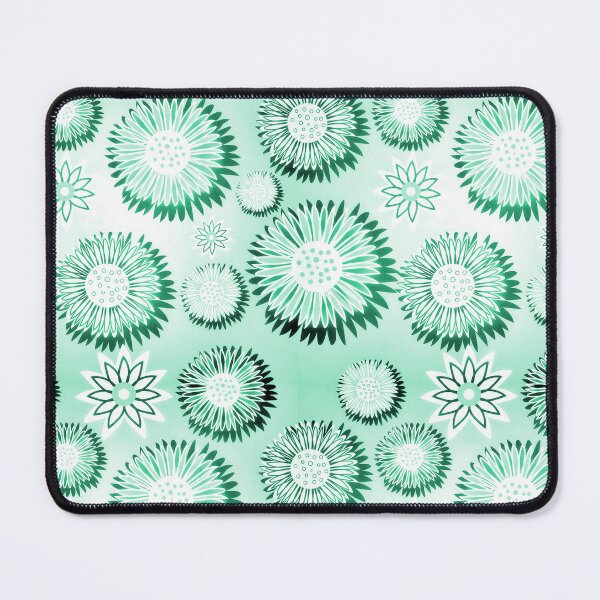 Item preview, Green Wildflowers Pattern designed and sold by KiwiArtistDK.