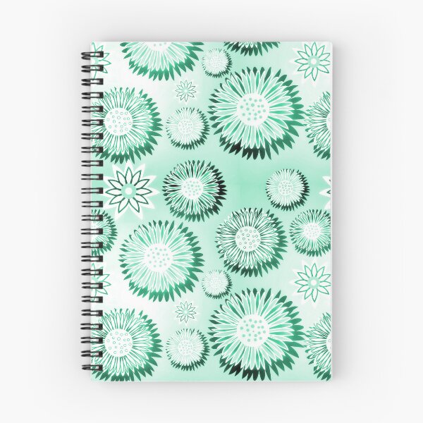 Item preview, Green Wildflowers Pattern designed and sold by KiwiArtistDK.