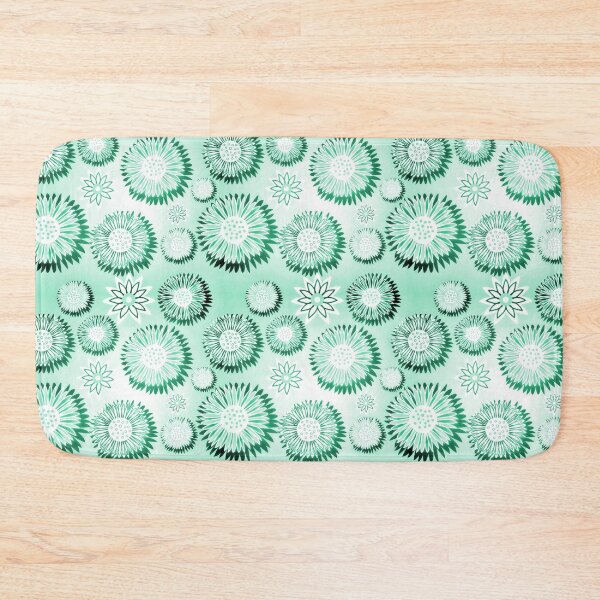 Item preview, Green Wildflowers Pattern designed and sold by KiwiArtistDK.