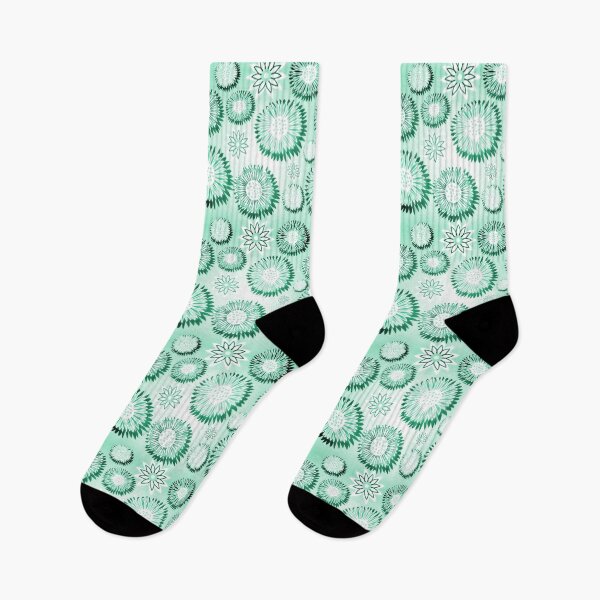 Item preview, Green Wildflowers Pattern designed and sold by KiwiArtistDK.
