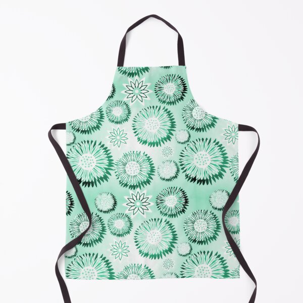 Item preview, Green Wildflowers Pattern designed and sold by KiwiArtistDK.