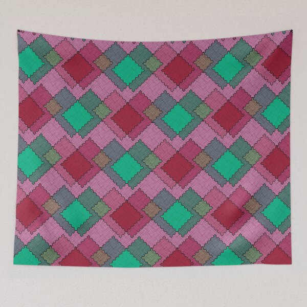 Item preview, Textured patches multicolored strokes  shapes designed and sold by fuzzyfox.