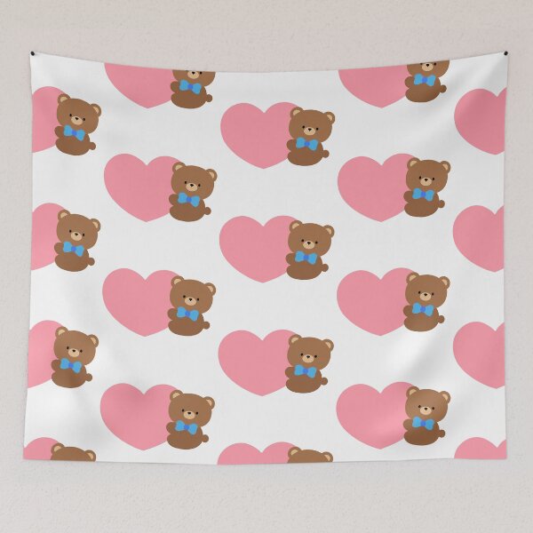 Item preview, BIG HEART BLUE BEAR designed and sold by TheHitShop1.