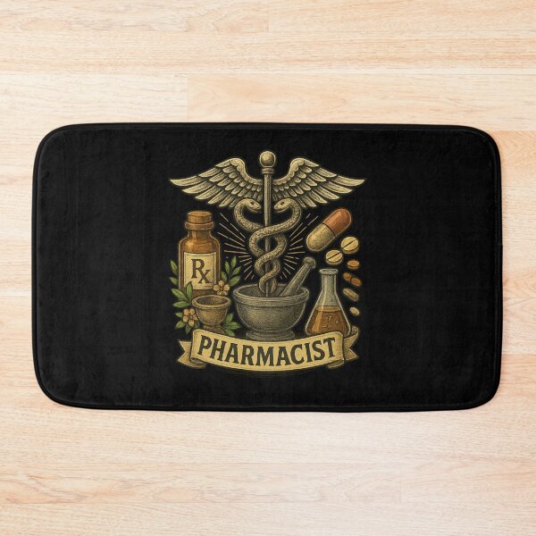 Item preview, Pharmacist Pride – Vintage Medical Emblem designed and sold by getpressedshirt.