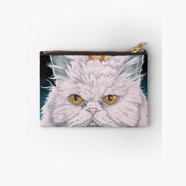 Item preview, Bella — The White Persian Cat with Crown | Premium Cat Art Print by KJA Artists designed and sold by Global-Artists.