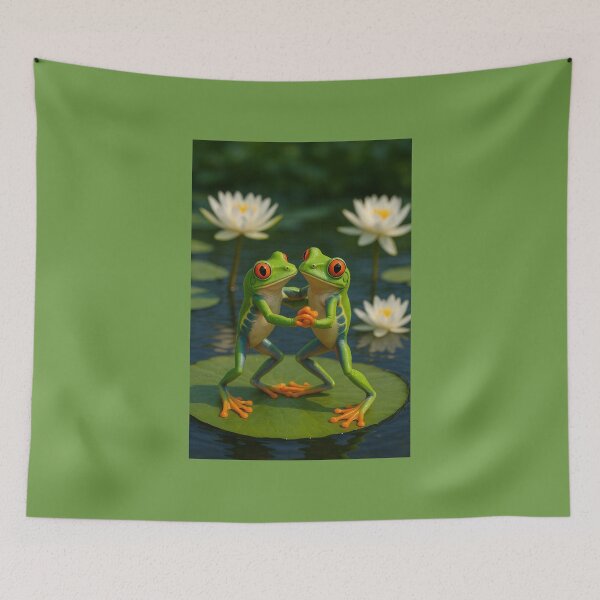 Item preview, Red_Eyed Tree Frogs Ballroom Dancing designed and sold by Tridentulus.