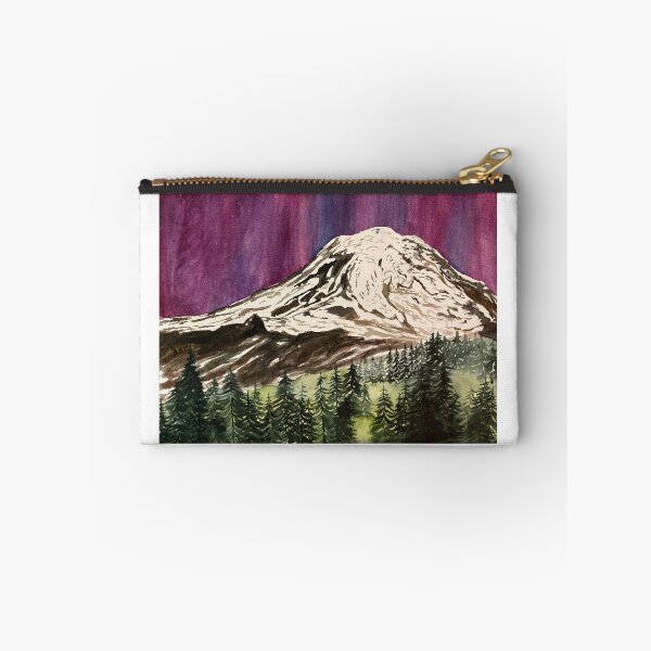 Artikelvorschau, Mount Rainier Aurora Sky entworfen und verkauft von Lisa Neuman Watercolors.