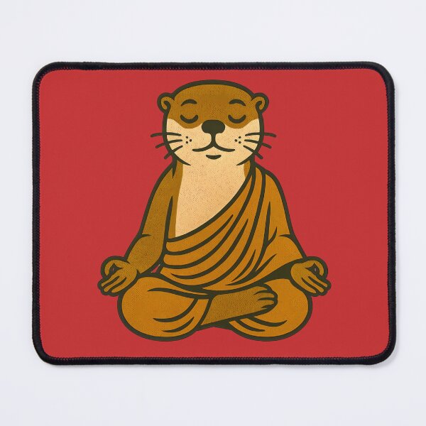 Item preview, Cute Zen Animal Meditation Buddha Art: Otter designed and sold by PinUpPizzazz.