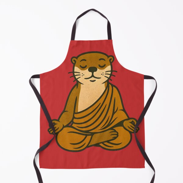 Item preview, Cute Zen Animal Meditation Buddha Art: Otter designed and sold by PinUpPizzazz.