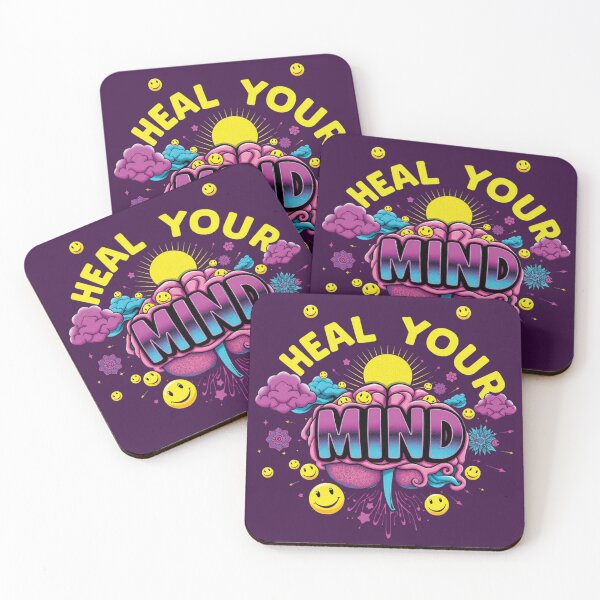 Item preview, Heal Your Mind – 90s Retro Mental Health Positivity Design designed and sold by Yehia-Massoud.